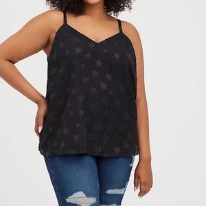Georgette Clip Star Black Sophie Swing Cami
